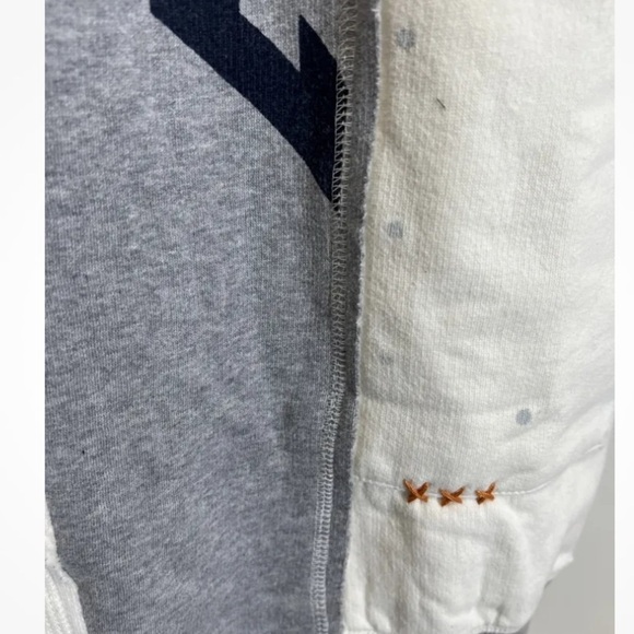 Free People Day Off Hoodie Sweatshirt Embroidered Patchwork Vintage Dist… - Picture 4 of 16